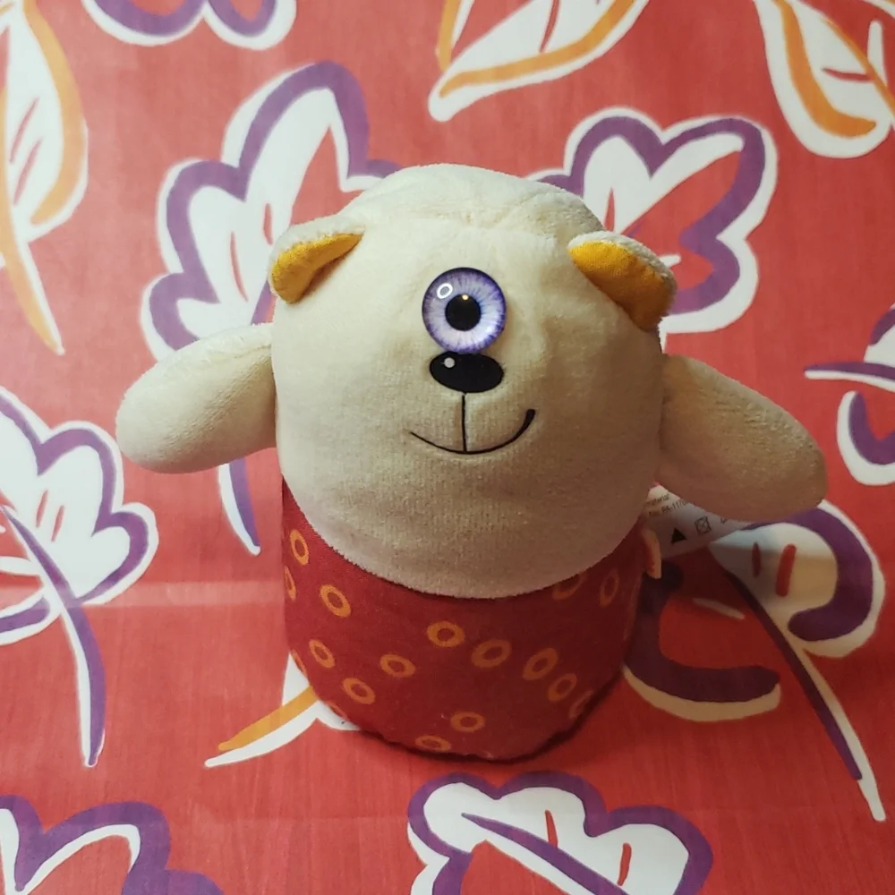 Alien ET Polar Bear Rattle Bell Charm Toy Little Kawaii Space Creature Upcycled - Picture 3 of 10
